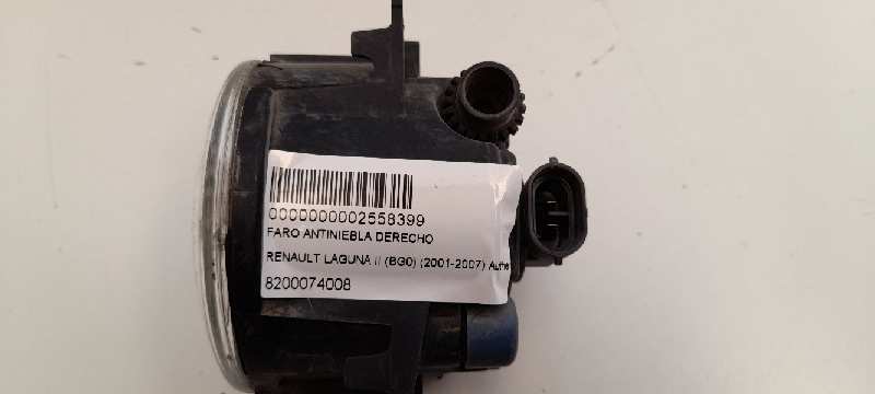 RENAULT Laguna 2 generation (2001-2007) Feu antibrouillard avant droit 8200074008 22557127