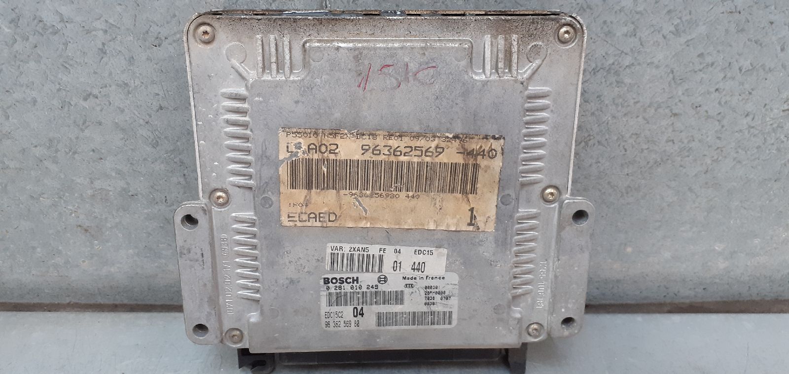 FIAT 306 1 generation (1993-2002) Engine Control Unit ECU 9636256980 25275028