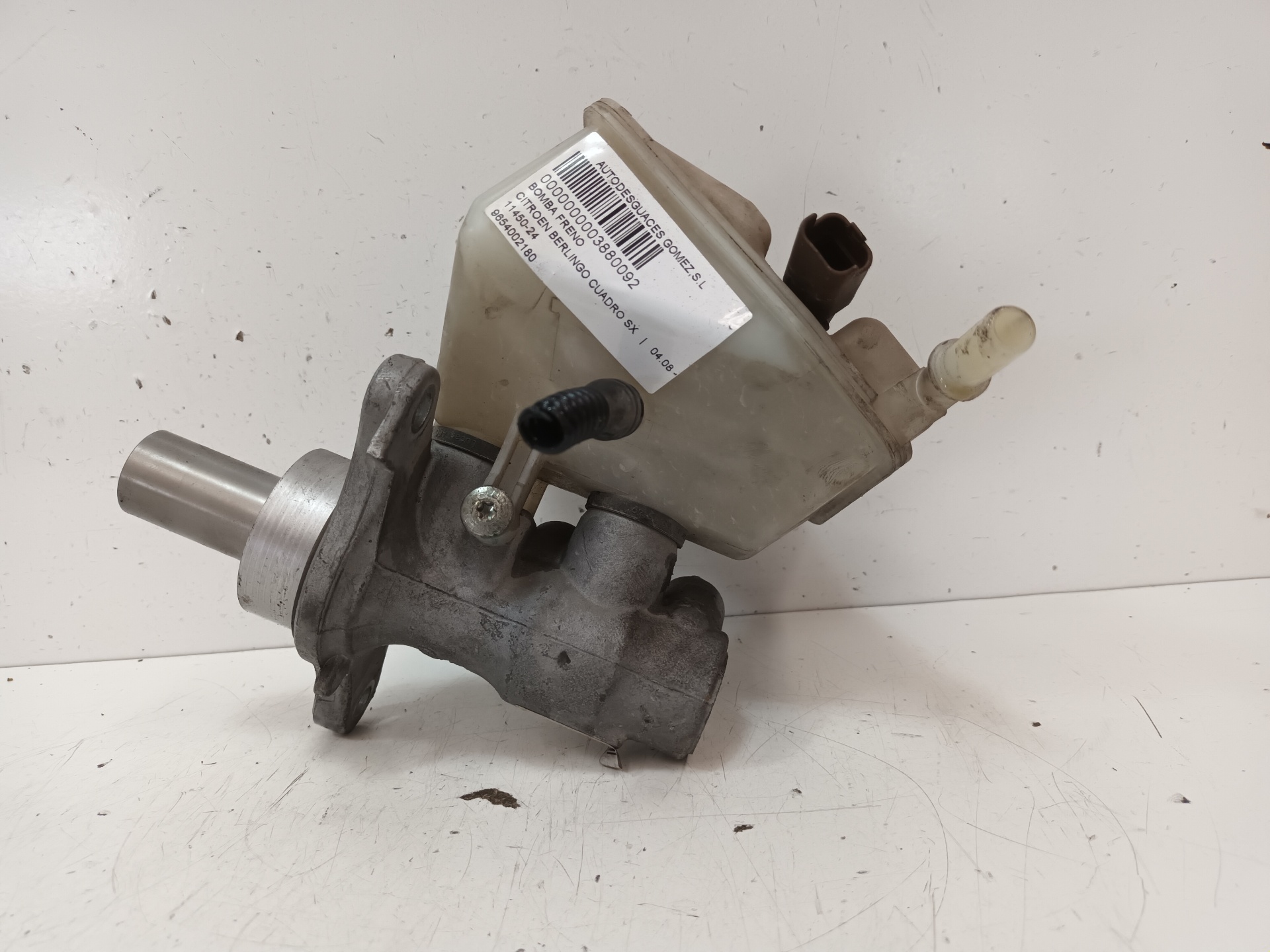 CITROËN Berlingo 2 generation (2008-2023) Brake Cylinder 9654002180 23985815