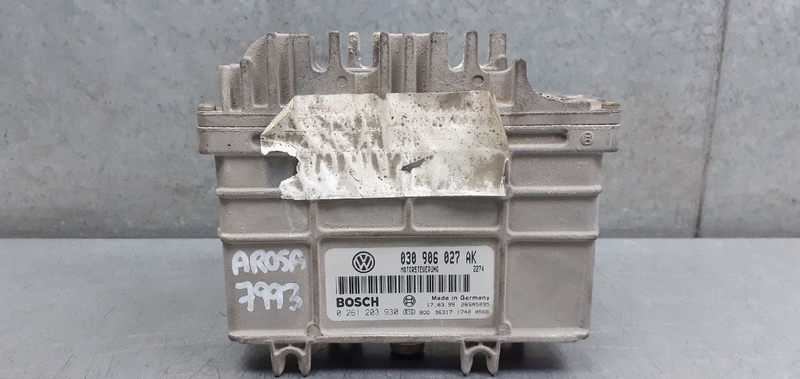 SEAT Arosa 6H (1997-2004) Calculateur d'unité de commande du moteur 030906027AK 25263726