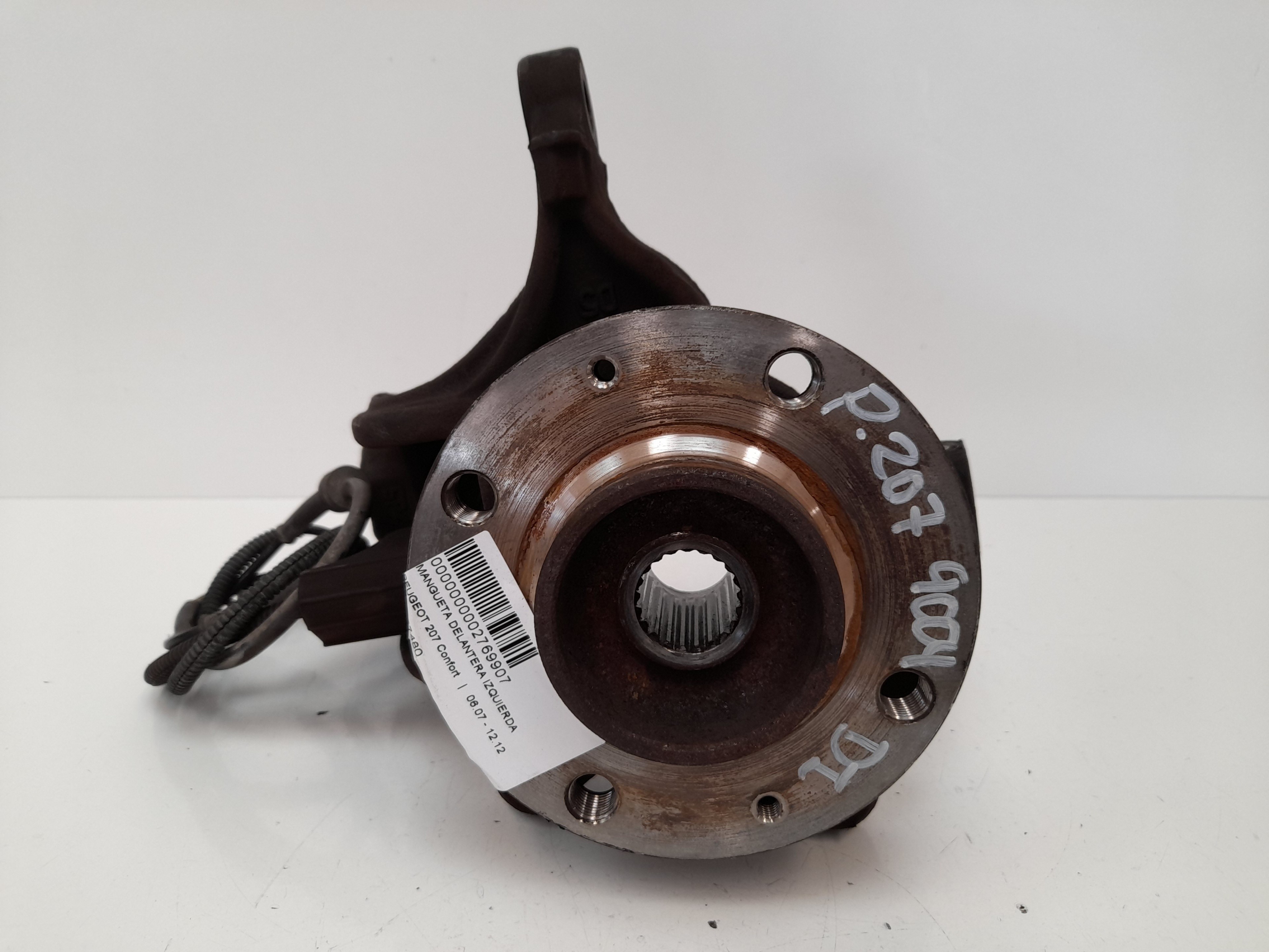 PEUGEOT 207 1 generation (2006-2009) Front Left Wheel Hub 1607557480 22033588