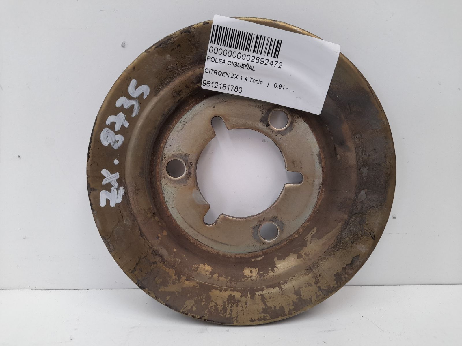 RENAULT ZX 1 generation (1991-1997) Crankshaft Pulley 9612181780 25274571