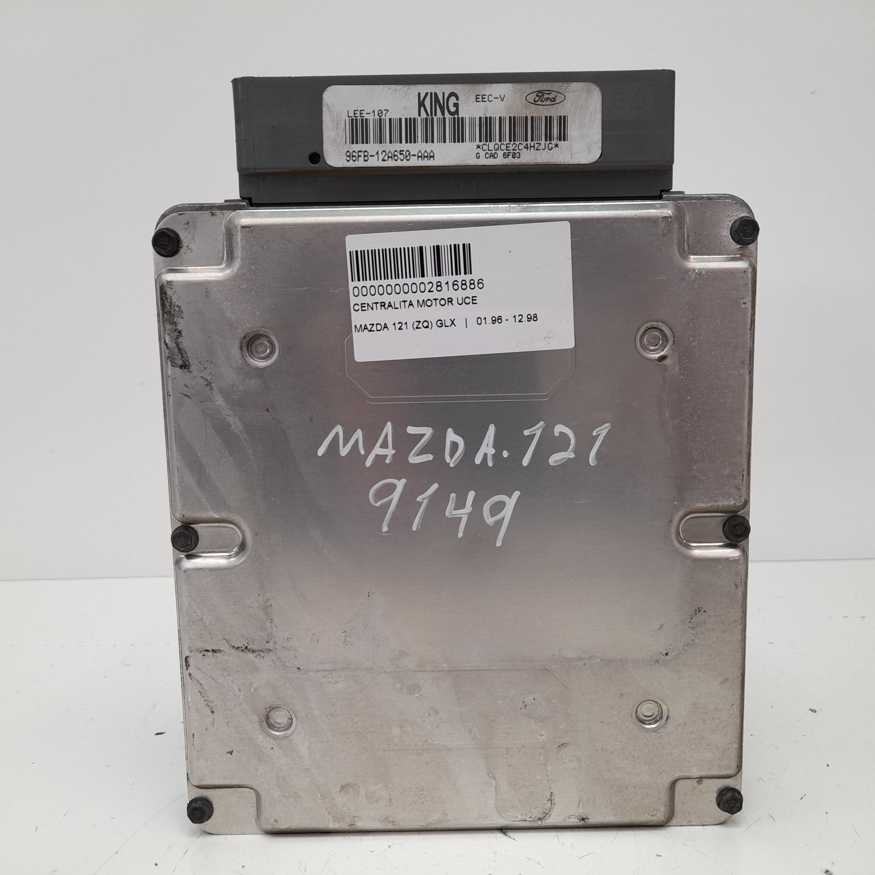 MAZDA 121 3 generation (1996-2000) Motorkontrollenhet ECU 96FB12A650AAA 24109506