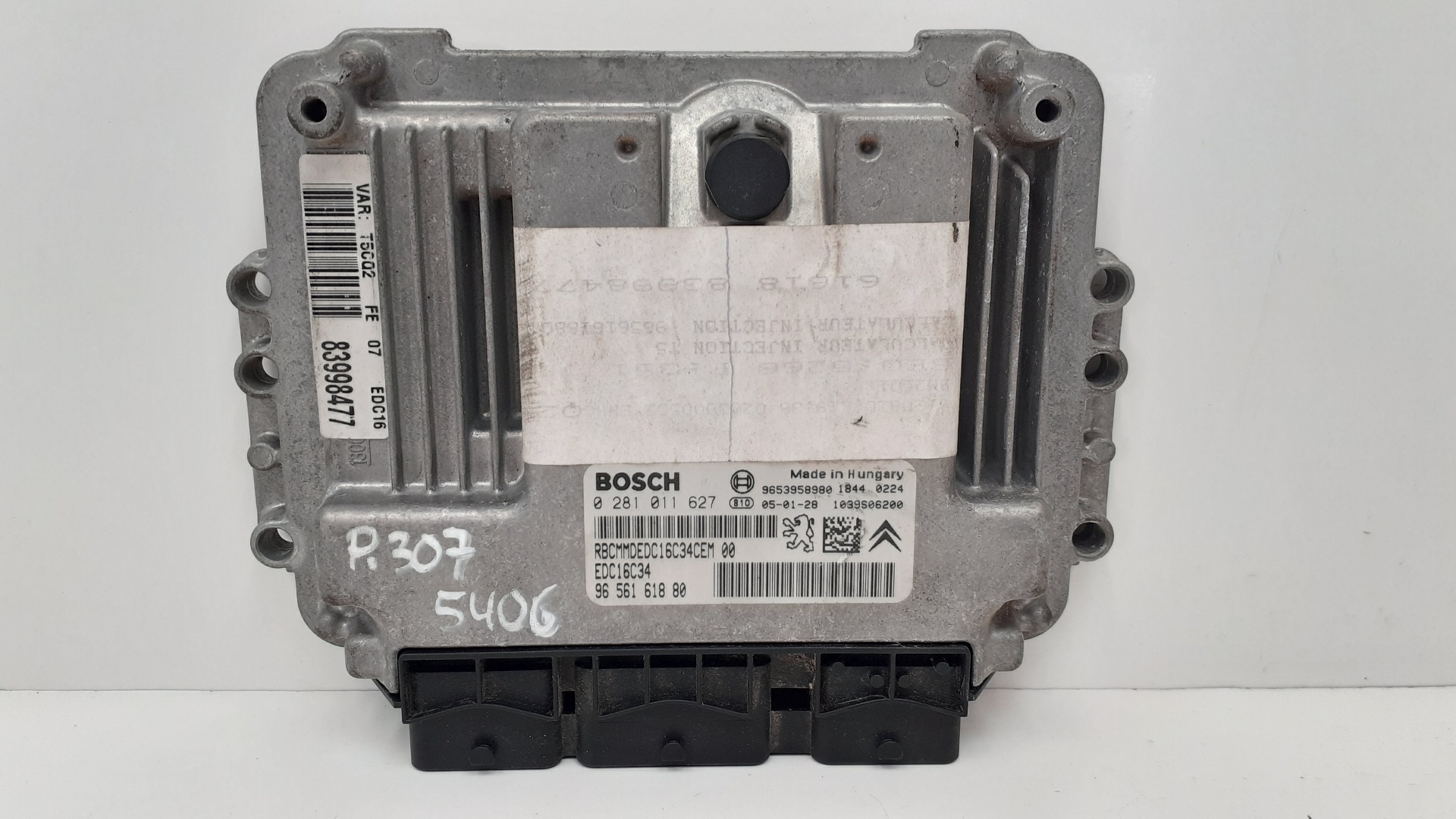 SKODA 307 1 generation (2001-2008) Блок управления двигателем 9656161880 22574502