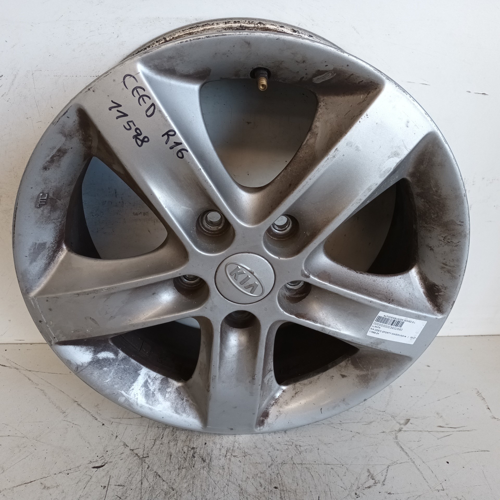 KIA Cee'd 1 generation (2007-2012) Wheel ALUMINIO 25278717