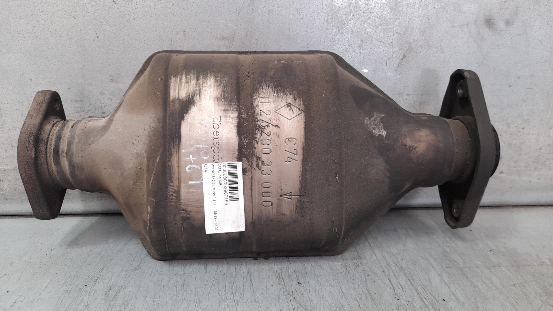 VOLVO S40 1 generation (1996-2004) Catalyseur C74 23894480