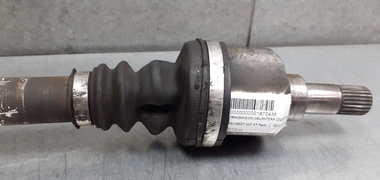 PEUGEOT 207 1 generation (2006-2009) Front Left Driveshaft 3272LH 25401426