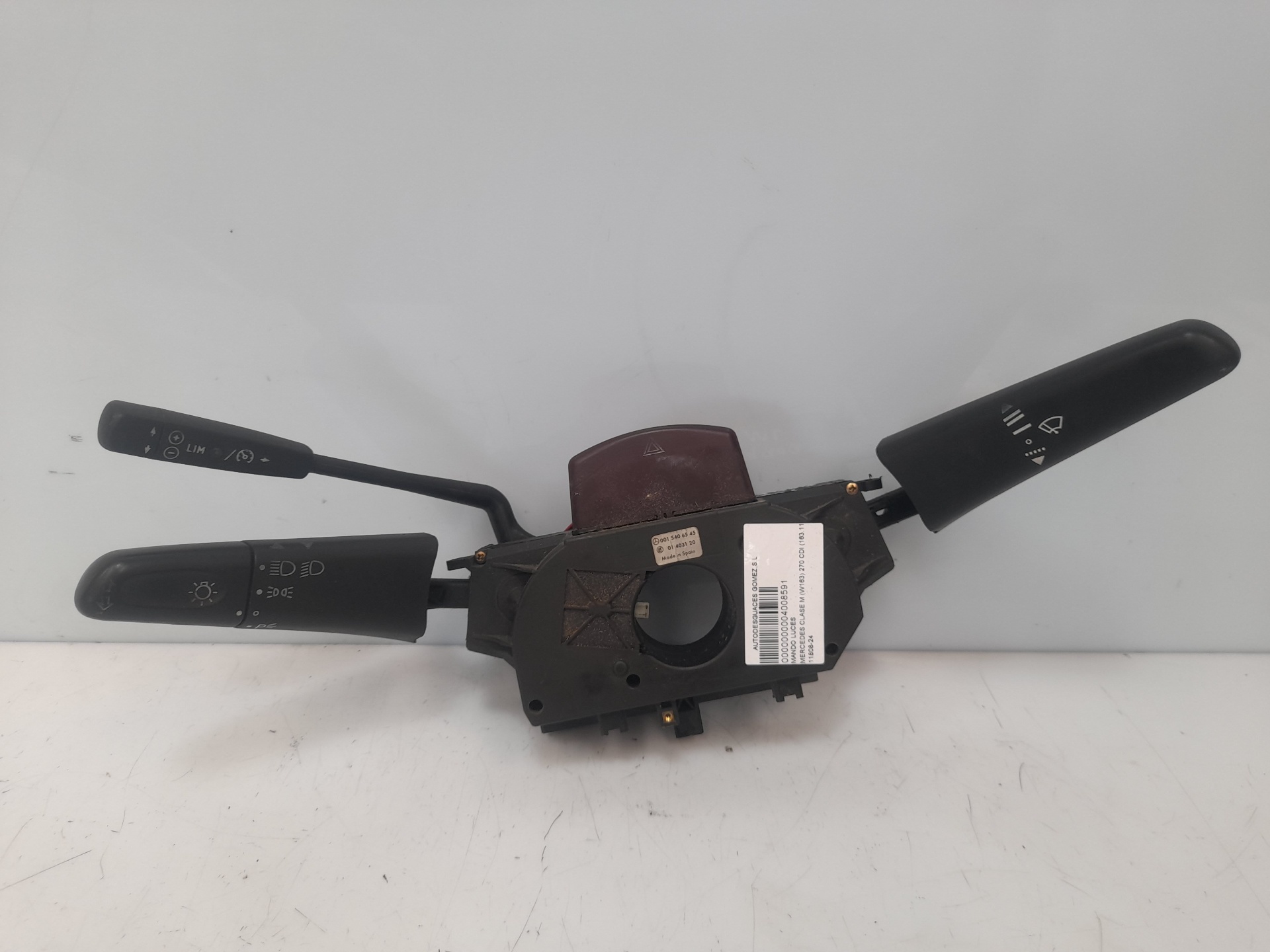 Comando das luzes 0015406545 de Mercedes-benz Clase m (w163) 2001-2005 - pieza usada