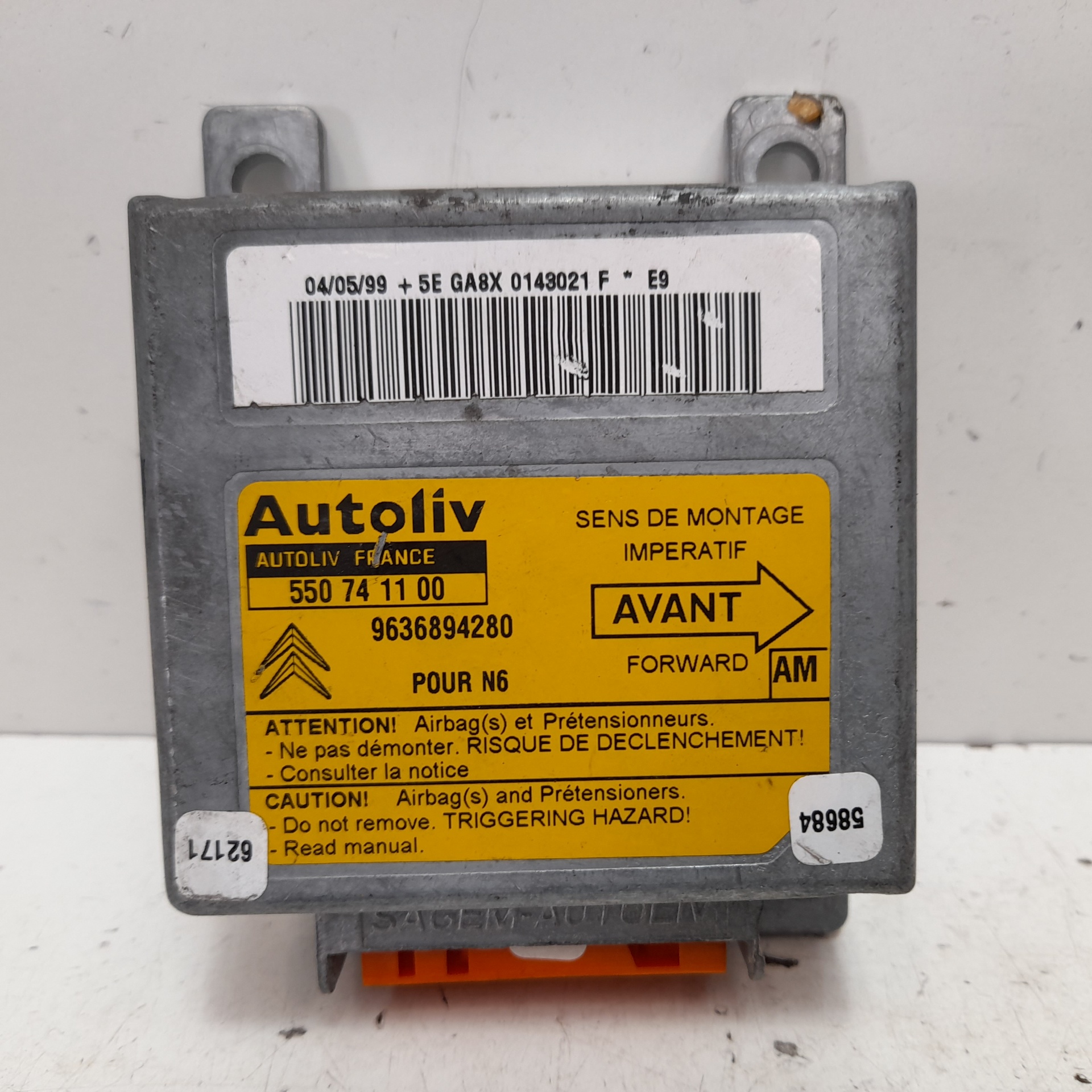 MITSUBISHI Xsara 1 generation (1997-2004) SRS Control Unit 9636894280 24066808