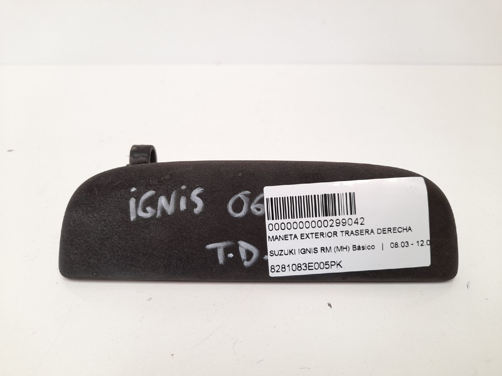 FORD Ignis 2 generation (2003-2008) Наружная ручка задней правой двери 8281083E005PK 22030053