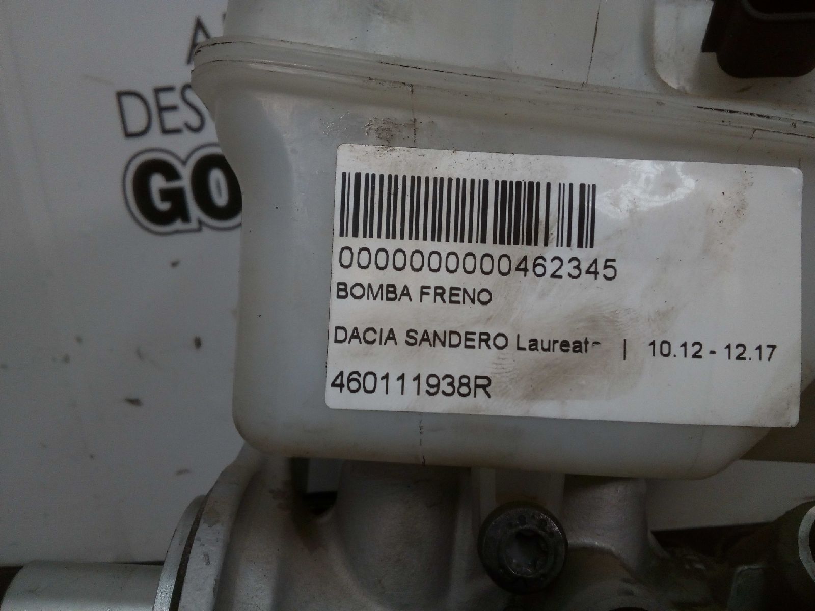 DACIA Sandero 2 generation (2013-2020) Спирачен цилиндър 460111938R 25250833