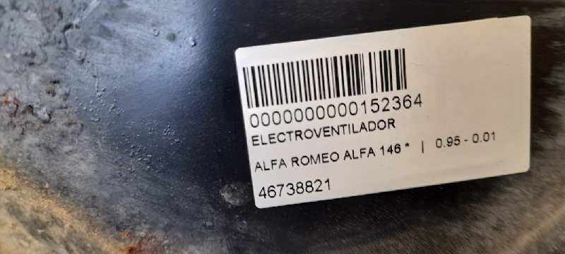 ALFA ROMEO 146 930 (1994-2001) Вентилятор диффузора 46738821 22016602