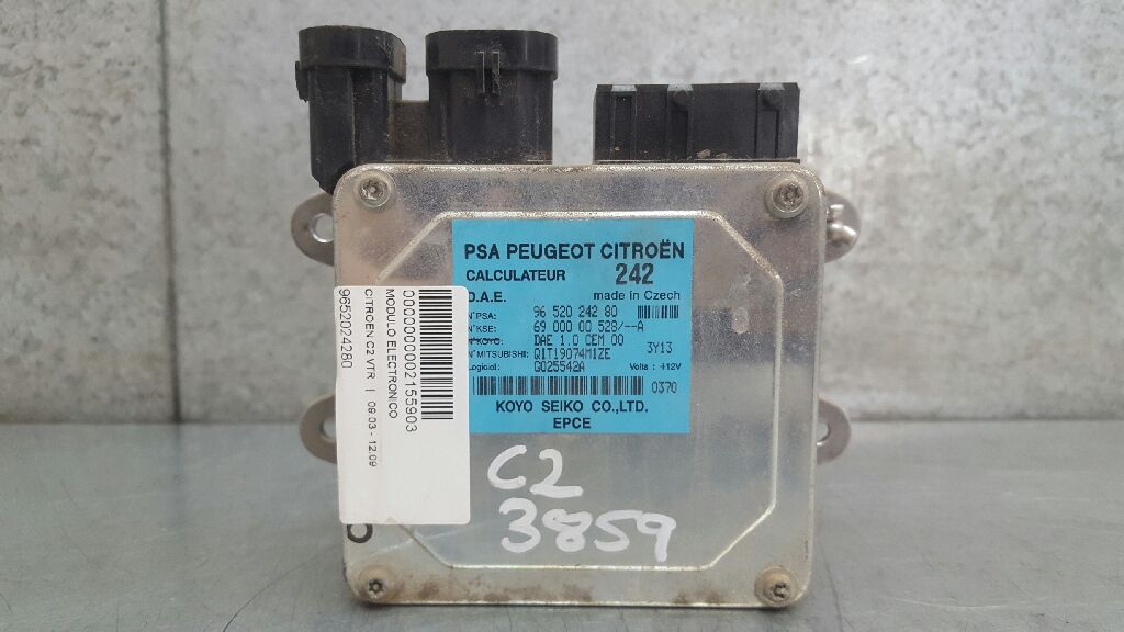 CITROËN C2 1 generation (2003-2009) Andra styrenheter 9652024280 24073500