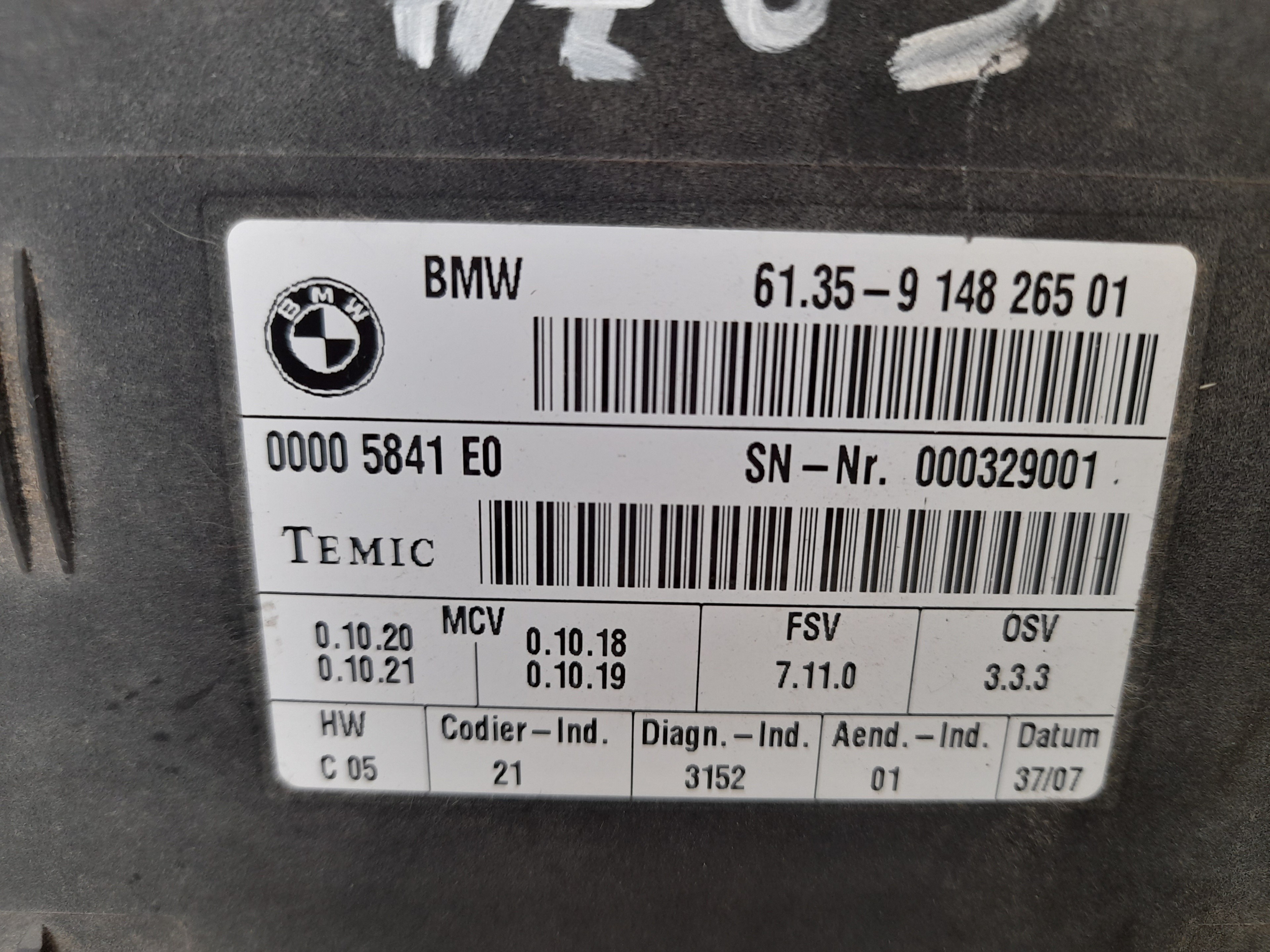 BMW X6 E71/E72 (2008-2012) Kiti valdymo blokai 6135914826501 24112130