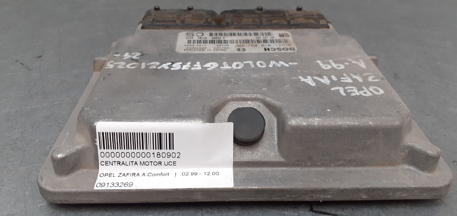 FIAT Zafira A (1999-2003) Engine Control Unit ECU 09133269 25283615