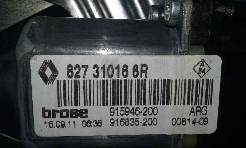 RENAULT Scenic 3 generation (2009-2015) Galinių kairių durų stiklo pakelėjas 827310166R, 6PINS 18539552