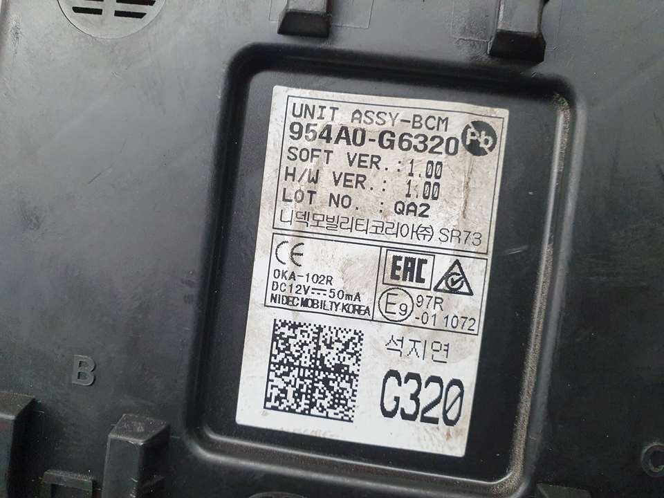 KIA Picanto 2 generation (2011-2017) Alte unități de control 954A0G6320 22602112