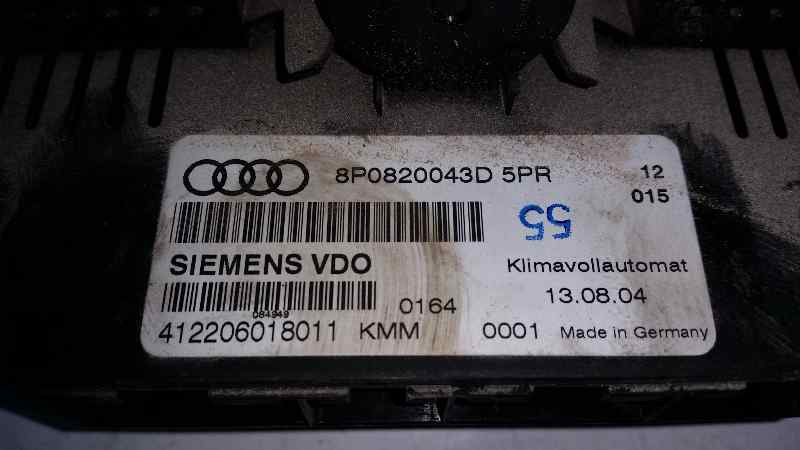 AUDI A2 8Z (1999-2005) Climate  Control Unit 412206018011, 8P0820043D 18509616