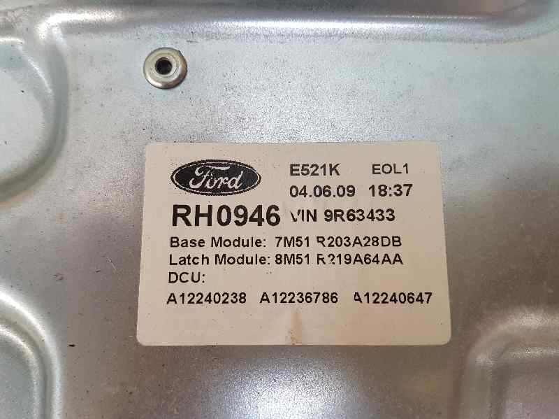 FORD Kuga 2 generation (2013-2020) Front Right Door Window Regulator 8M51R219A64AA, 7M51R203A28DB, ELECTRICO 18626359