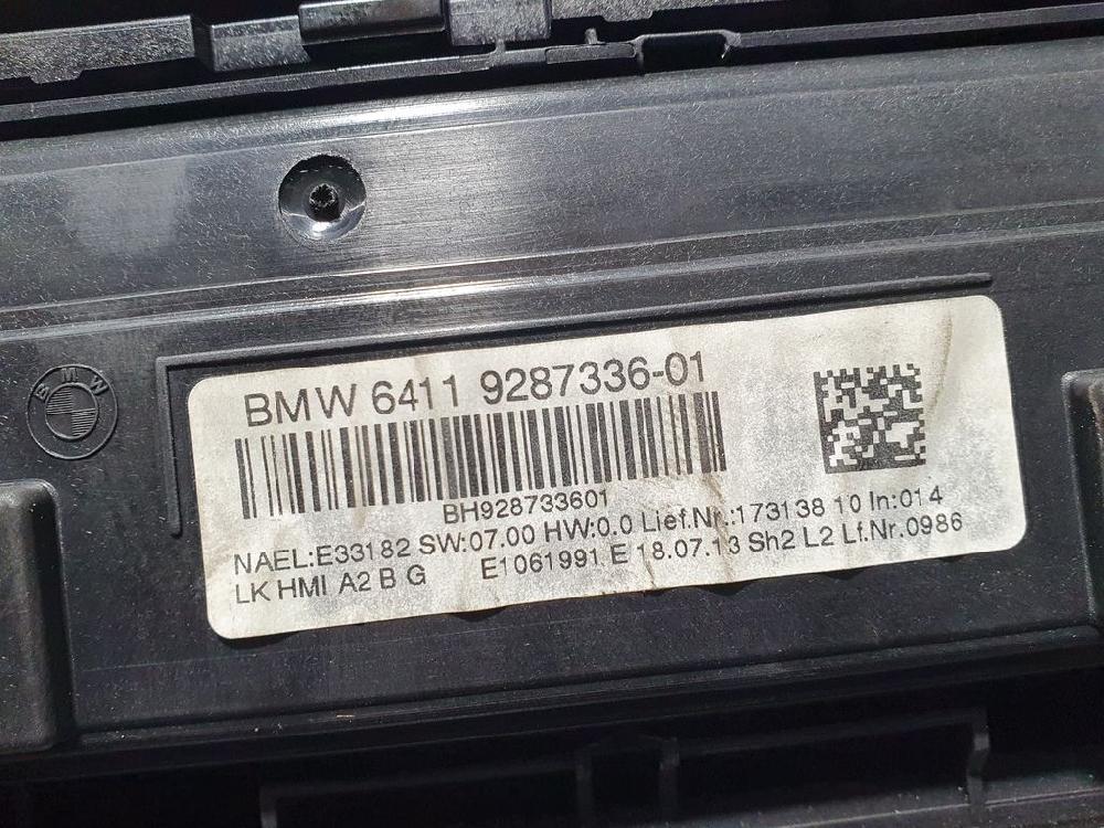 BMW 1 Series F20/F21 (2011-2020) Climate  Control Unit 6411928733601 23656175