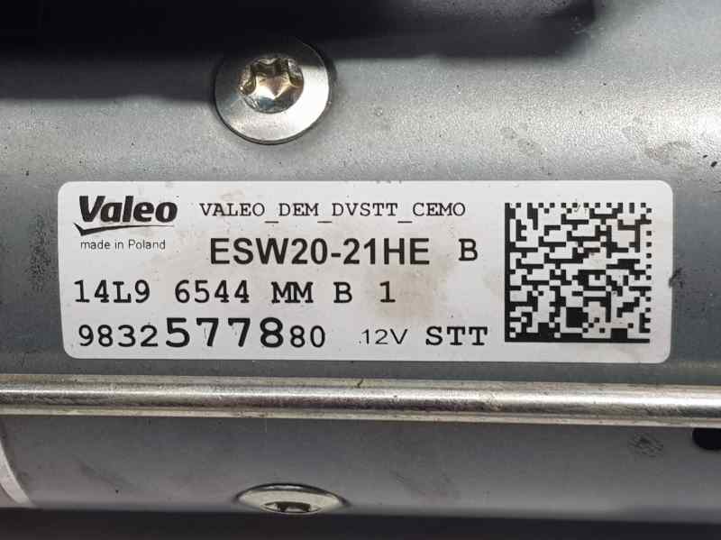 PEUGEOT 3008 2 generation (2017-2023) Starter Motor 9832577880, ESW2021HEB, VALEO 24035072