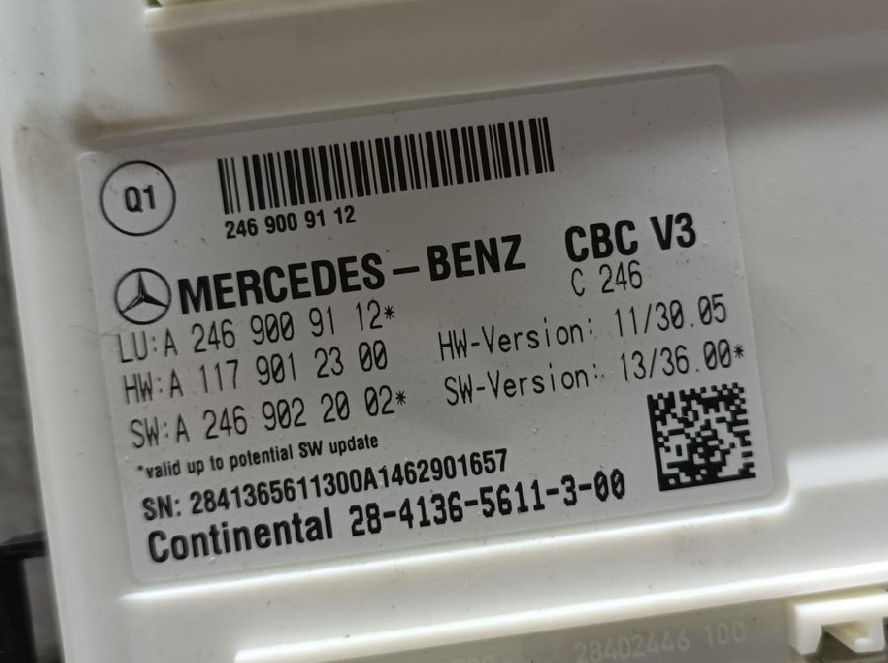 MERCEDES-BENZ B-Class W246 (2011-2020) Other Control Units A2469009112,2841365611300A 22545446