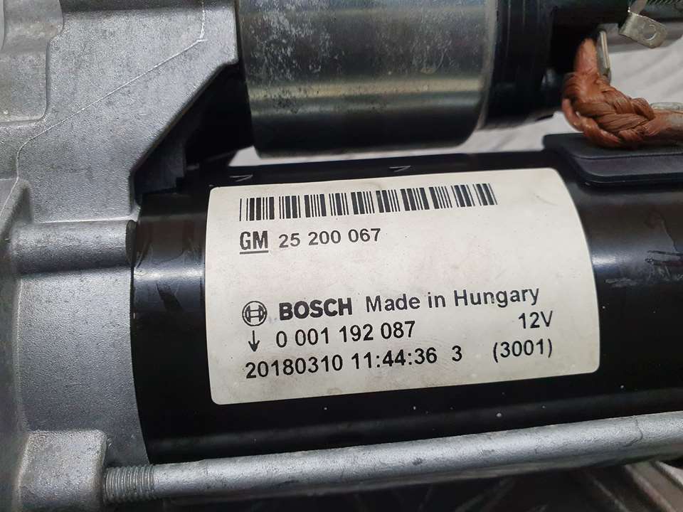 OPEL Corsa D (2006-2020) Starter Motor 25200067, 0001192087 22366383