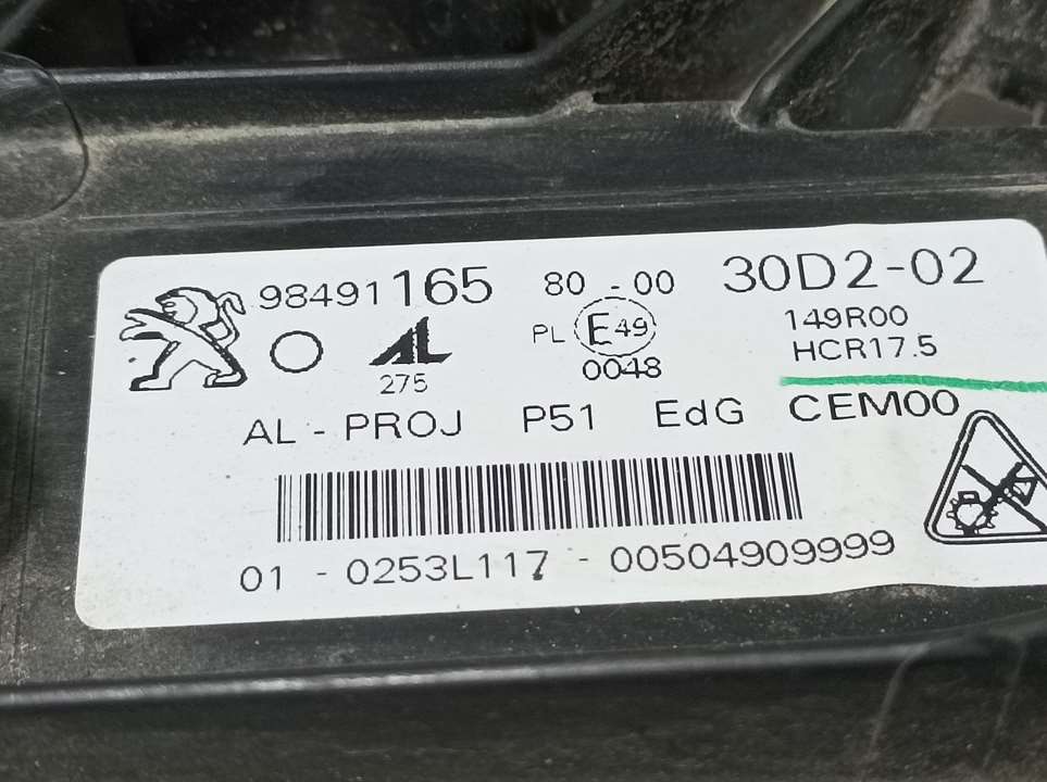 PEUGEOT 308 T9 (2013-2021) Фара передняя левая 9849116580, 0253L117, LED 23566603