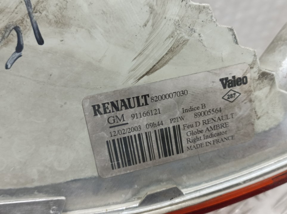 RENAULT Trafic 2 generation (2001-2015) Priekinis dešinys sparno posūkio žibintas (posūkis) 8200007030, 91166121, TOCADOVALEO 21816756
