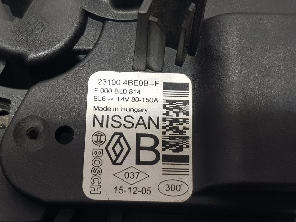 NISSAN Qashqai 2 generation (2013-2023) Generatorius 231004BE0BE, F000BL0814 18702249