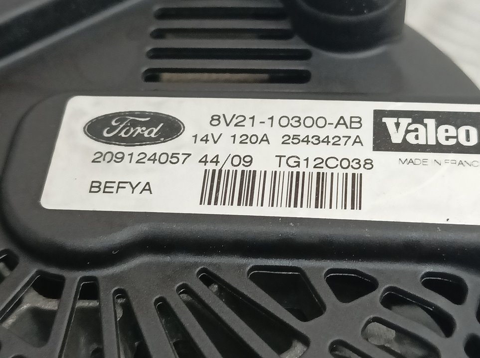 FORD Fiesta 5 generation (2001-2010) Alternator 8V2110300AB, 2543427A, VALEO 24042043