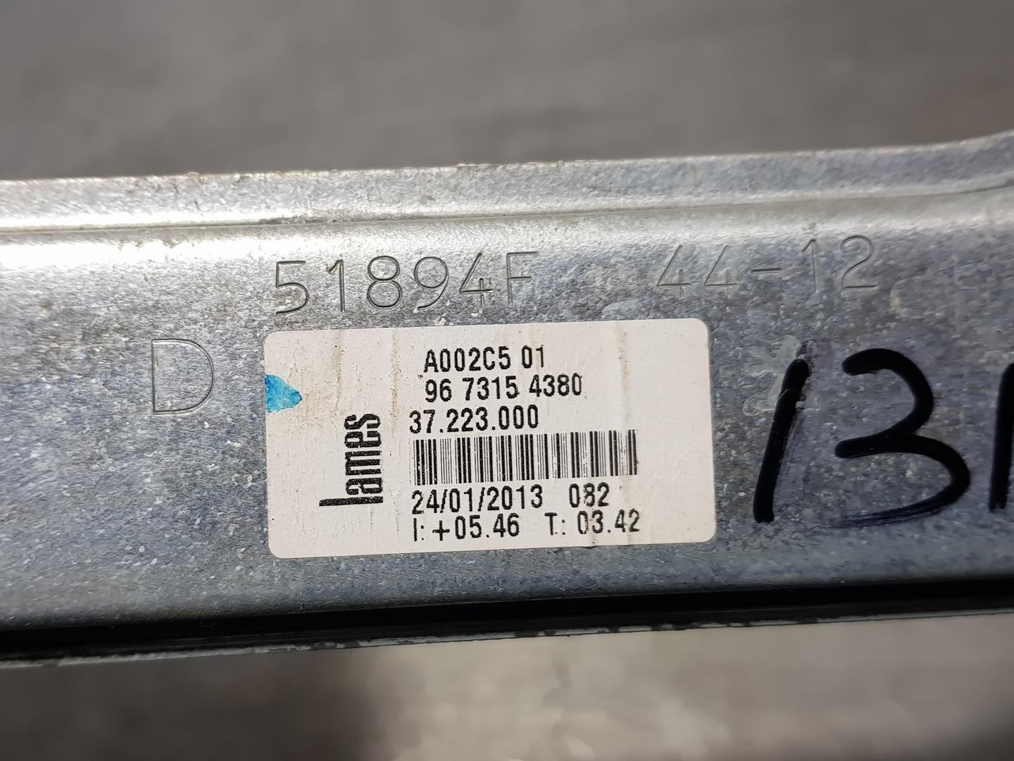 PEUGEOT 208 Peugeot 208 (2012-2015) Ridicător de geam ușă dreapta față 9673154380, LAMESELÉCTRICO2PINS 18683661