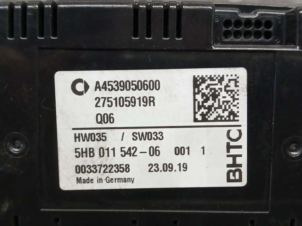 SMART Fortwo 3 generation (2014-2023) Climate  Control Unit A4539050600,275105919R 22496155