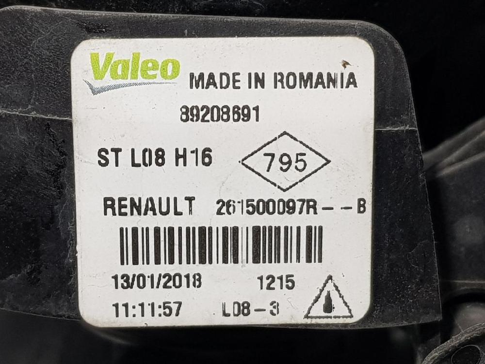 DACIA Sandero 2 generation (2013-2020) Venstre tåkelys foran 261500097R, 89208691 23626028