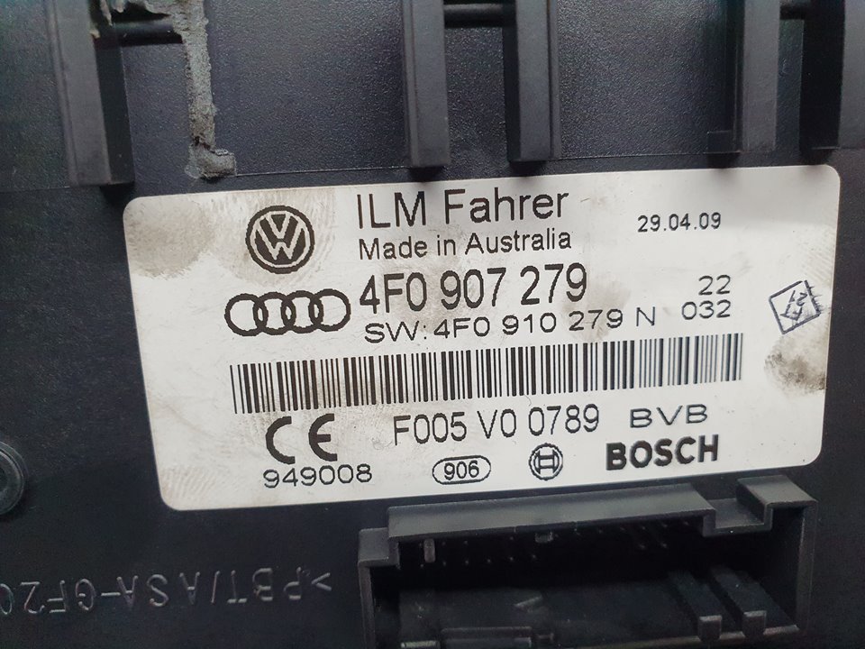 AUDI A6 C6/4F (2004-2011) Другие блоки управления 4F0907279, F005V00789 21585321