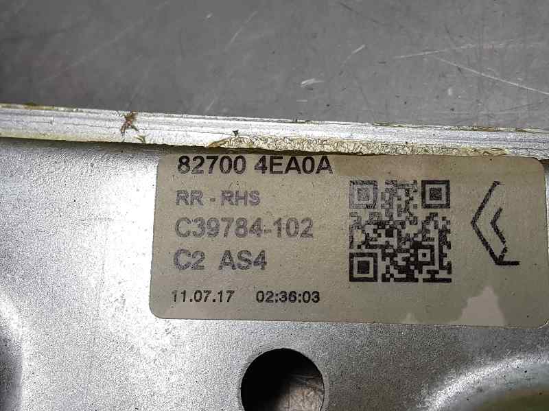 RENAULT Kadjar 1 generation (2015-2024) Rear Right Door Window Regulator 827004EA0A, C39784102, ELECTRICO2PINS 18631940