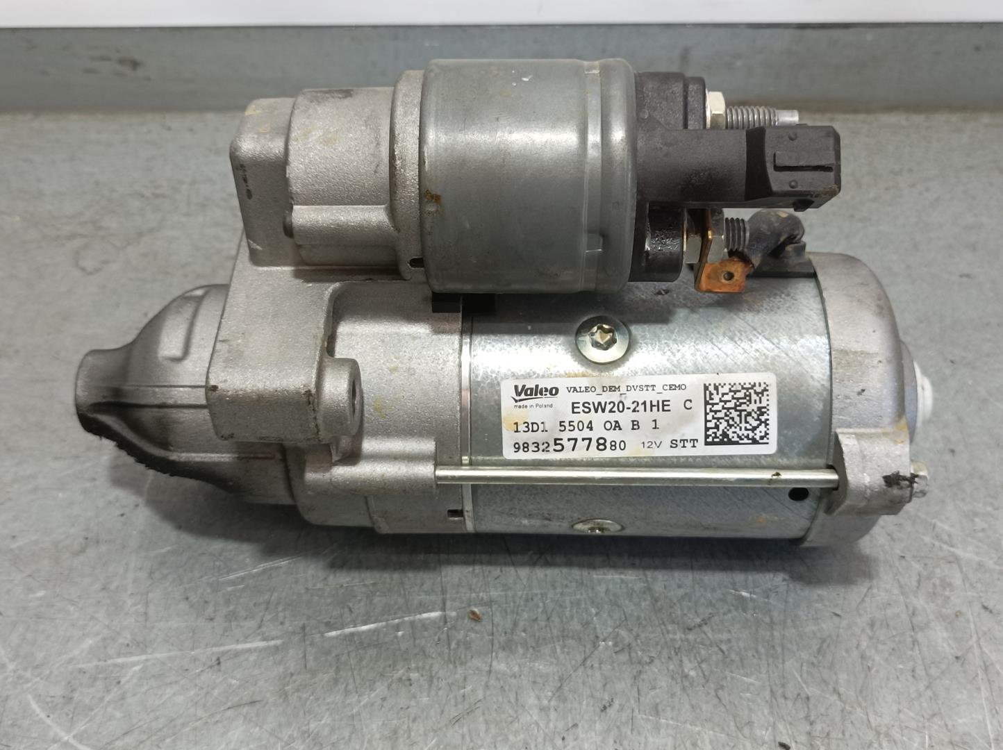 OPEL Corsa F (2019-2023) Starter Motor 9832577880, ESW2021HE, VALEO 24050426