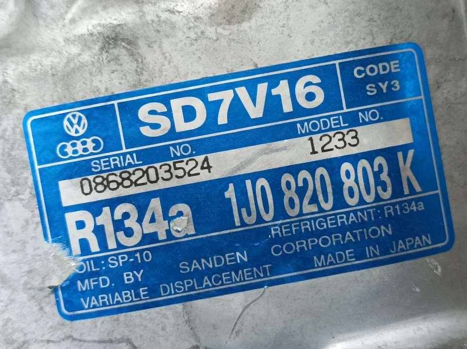 TOYOTA Leon 1 generation (1999-2005) Air Condition Pump 1J0820803K,SD7V16 23102258