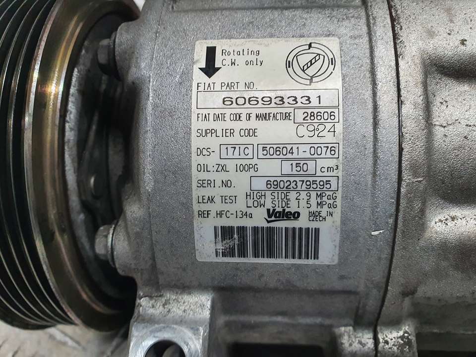 ALFA ROMEO 159 1 generation (2005-2011) Air Condition Pump 60693331, 5060410076, VALEO 22546142