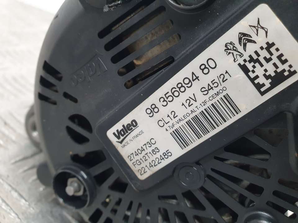 CITROËN C3 2 generation (2009-2016) Alternator 9835689480, 2740473C 22542118