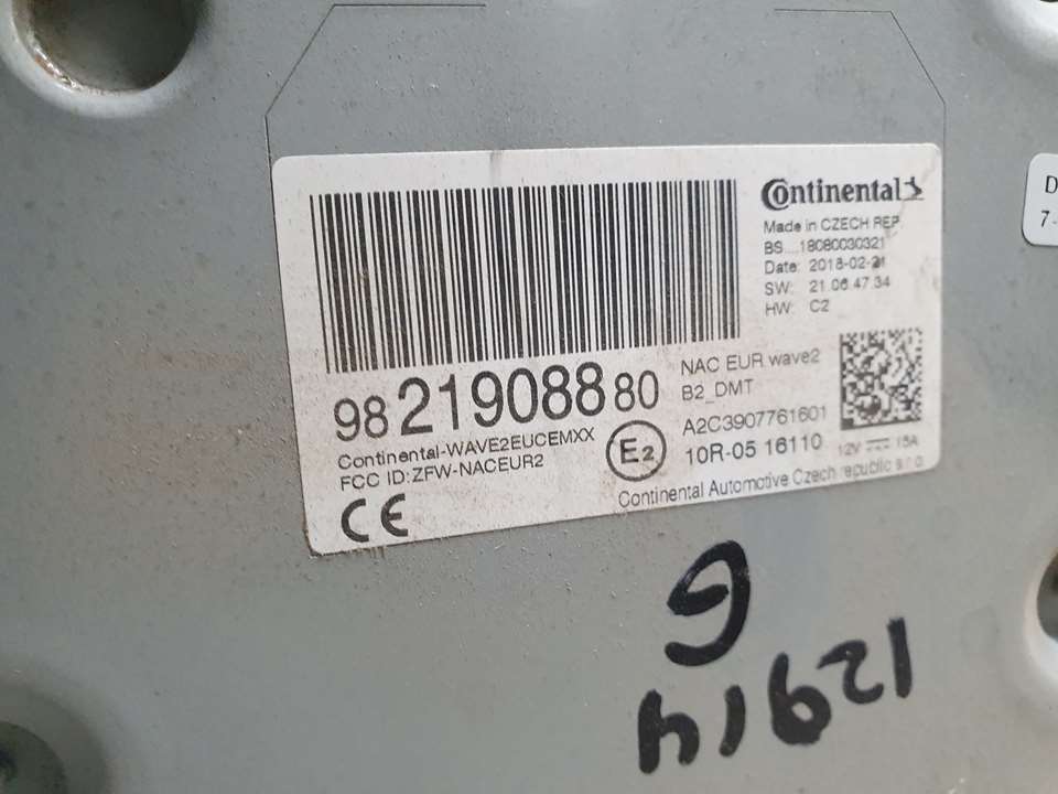 CITROËN C-Elysee 2 generation (2012-2017) Other Control Units 9821908880, A2C3907761601, CONTINENTAL 23416042