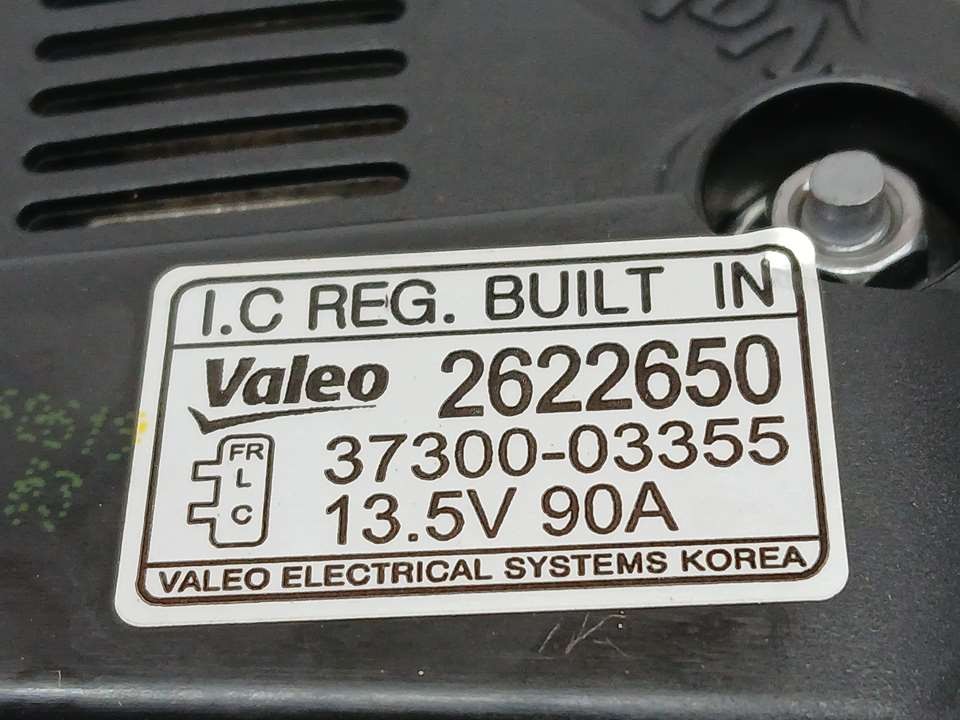 Alternador G4LA 3730003355 de Kia Rio iv (yb, sc, fb) 2017-2016 84 CV con 72628 km - pieza usada