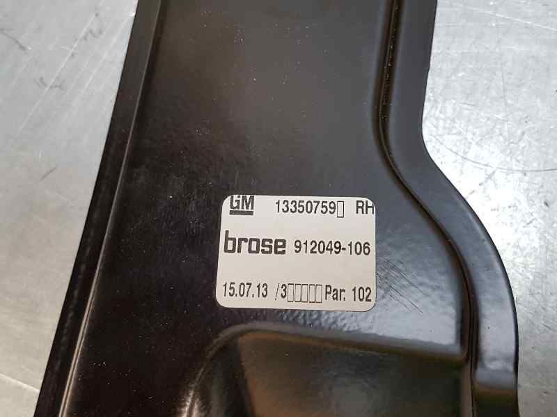 OPEL Astra J (2009-2020) Priekšējo labo durvju logu pacēlājs 13350759, 7PINS 18624614