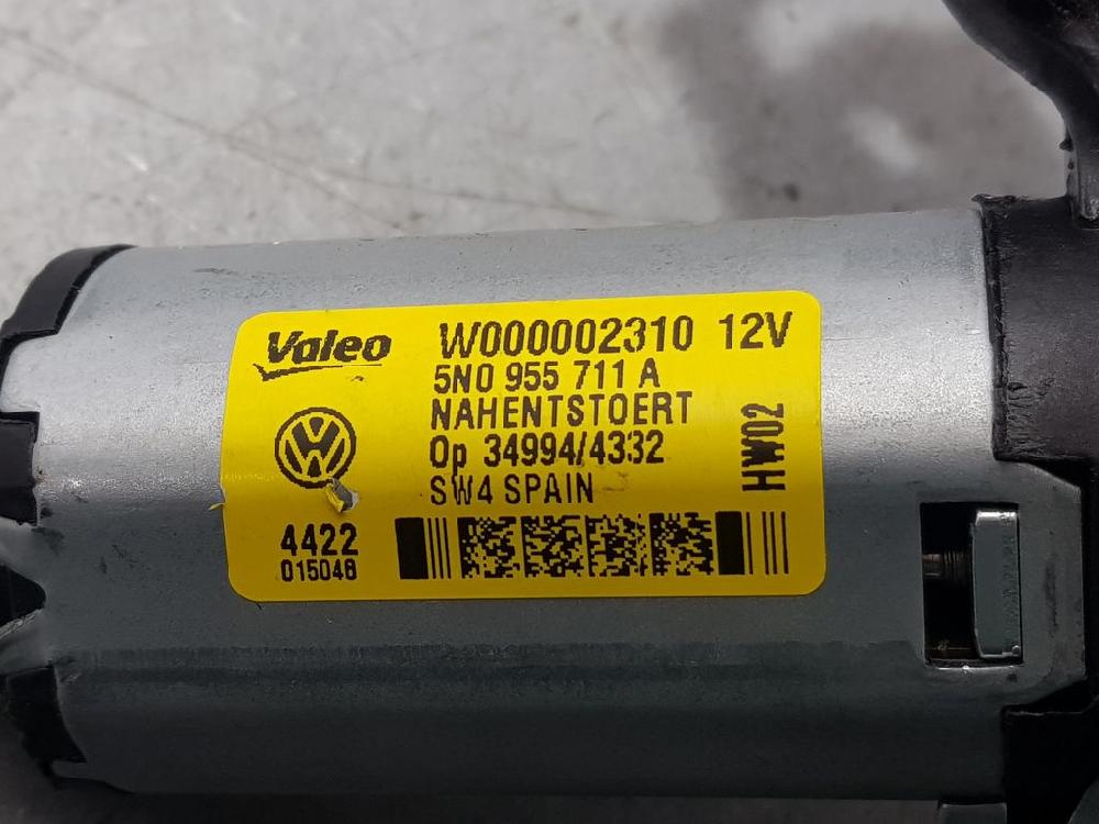 VOLKSWAGEN Tiguan 1 generation (2007-2017) Motoraș ștergător geam haion 5N0955711A, 4PINS 23626114