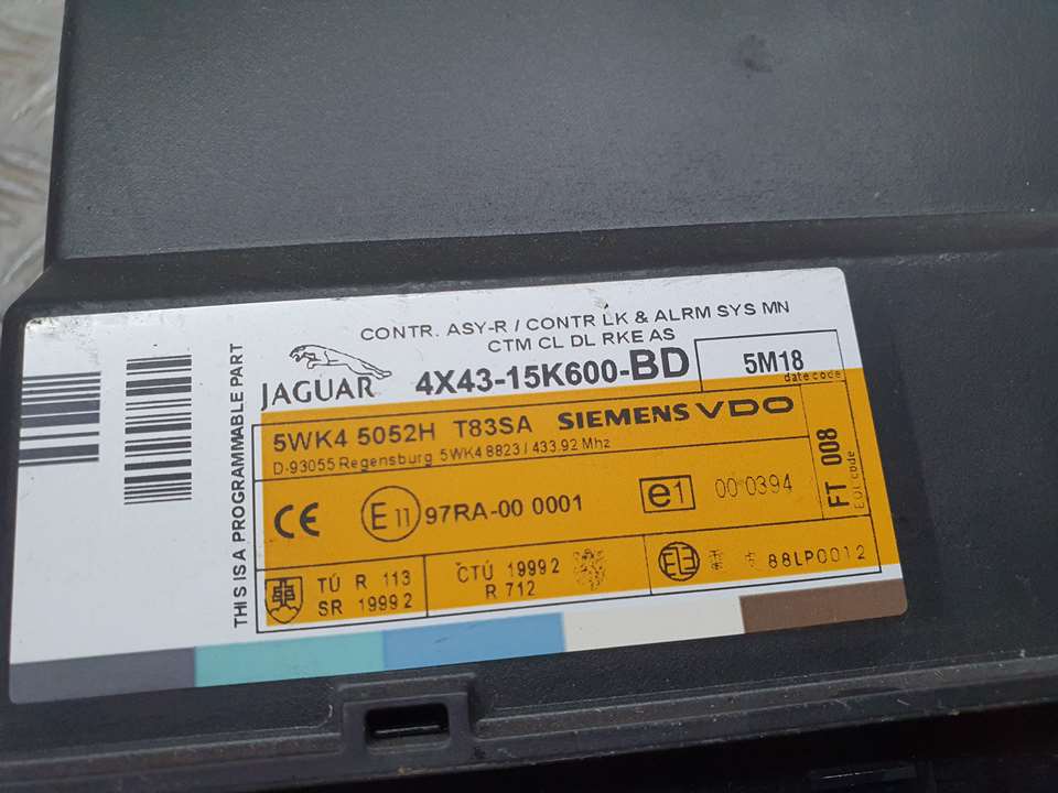 JAGUAR X-Type 1 generation (2001-2009) Другие блоки управления 4X4315K600BD, 5WK45052H, SIEMENS 24511508
