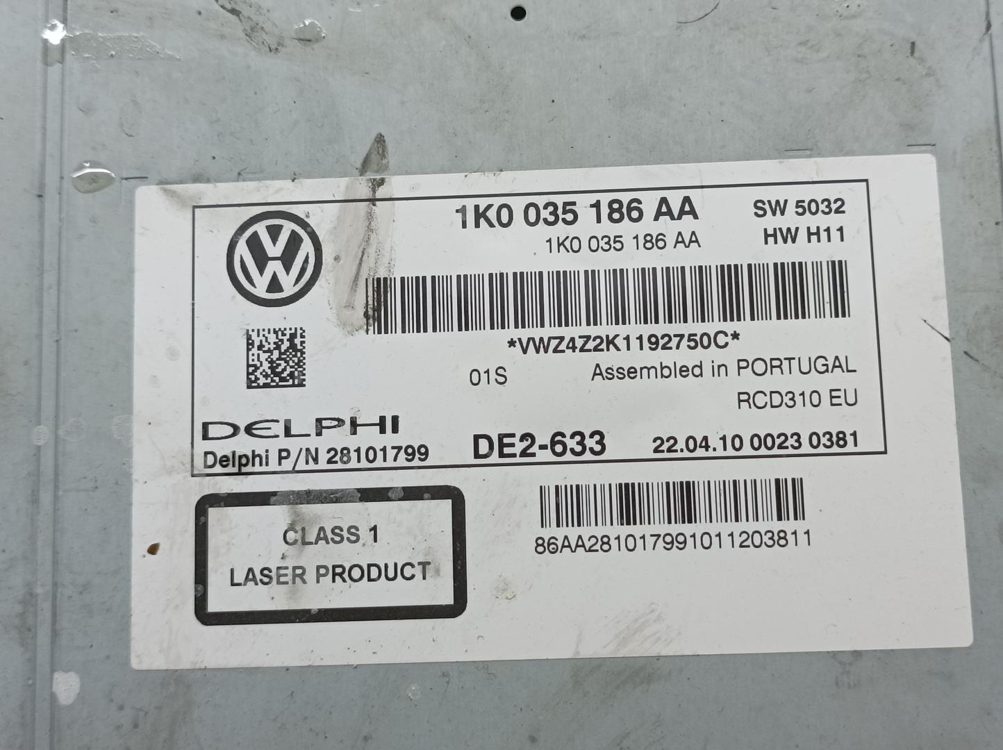 VOLKSWAGEN GOLF VI (5K1) Music Player Without GPS 1K0035186AA, 28101799, DELPHI 23657856