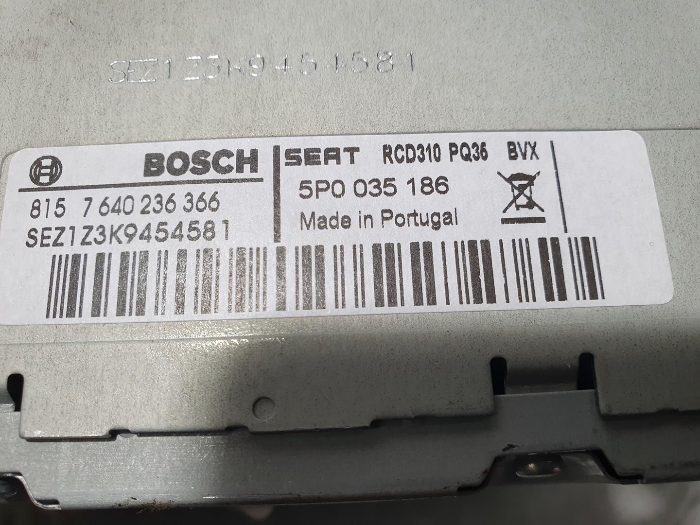 SEAT Leon 2 generation (2005-2012) Muzikos grotuvas be navigacijos 5P0035186, 7640236366 23619994