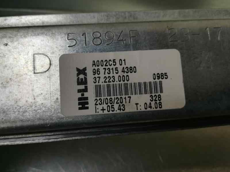 PEUGEOT 208 Peugeot 208 (2012-2015) Ridicător de geam ușă dreapta față 9673154380, 2PINS 18609657