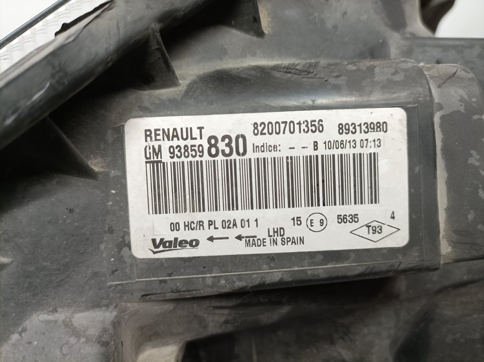 RENAULT Ducato Фара передняя правая 8200701356, 89313980, VALEO 22025136