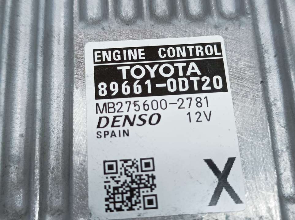 TOYOTA Yaris 3 generation (2010-2019) Calculateur d'unité de commande du moteur 896610DT20, MB2756002781, DENSO 25265048